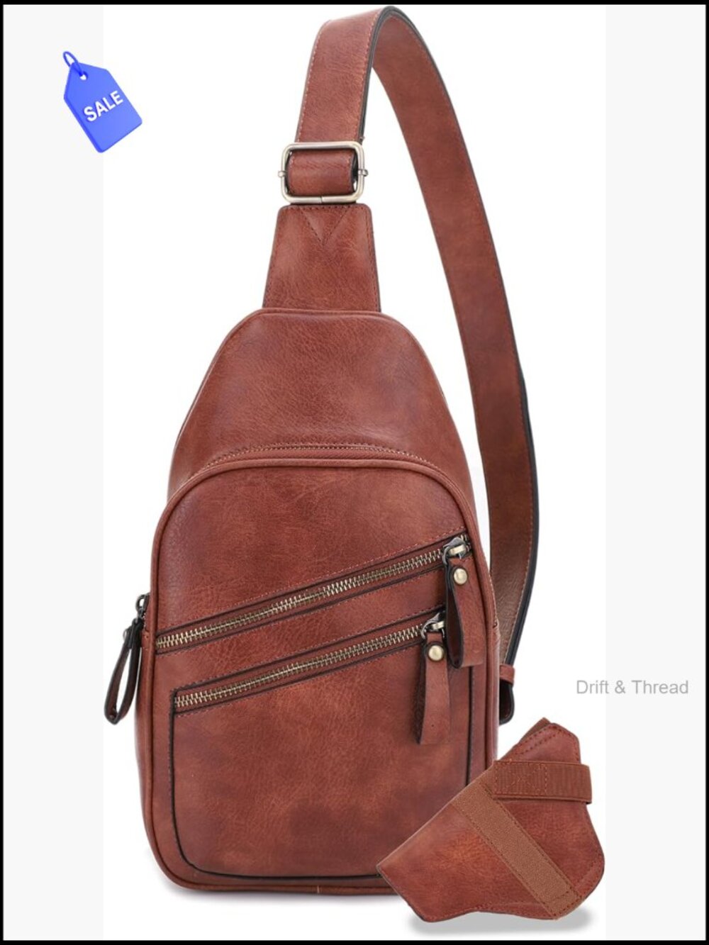 Unisex Multi-Pocket Concealed Carry Sling Bag Crossbody Backpack - Picture 1 of 6